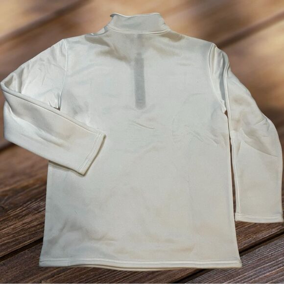 Skull design men’s zip neck white pullover zip up neck open hem size Large - Picture 3 of 10